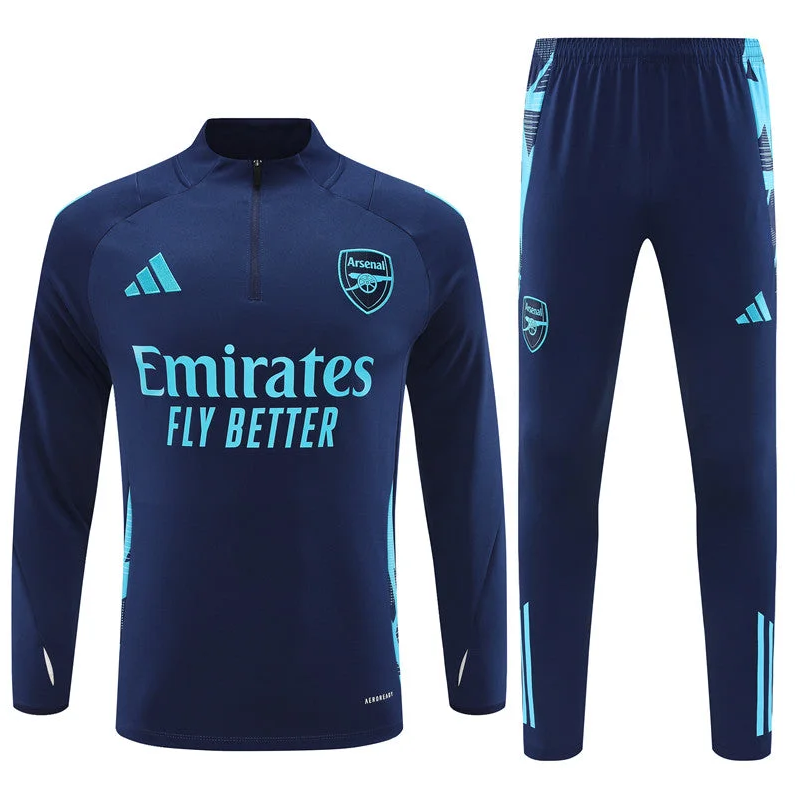 Arsenal 24/25 Training Tracksuit (Navy/Aqua) — Futbol Apparel